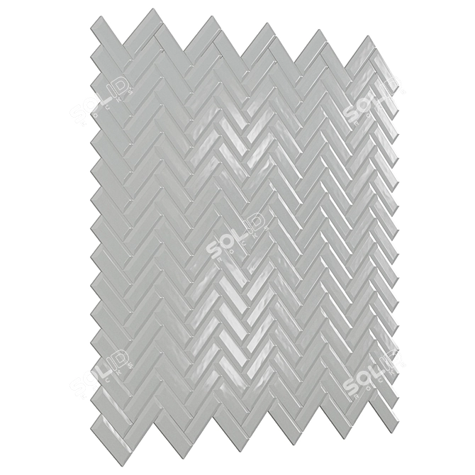 EQUIPE METRO White Ceramic Wall Tiles 3D model image 4