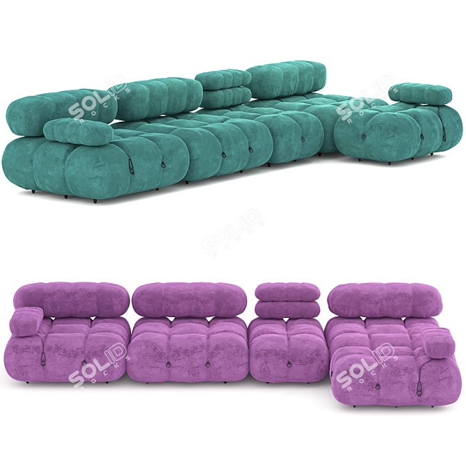 Sophisticated B&B Italia Sofa 3D model image 2