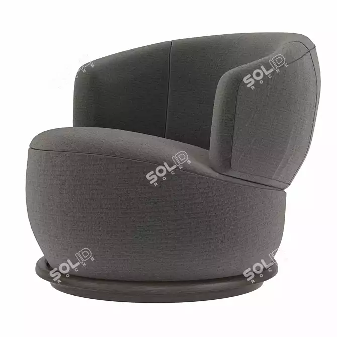 Sleek Orbit Armchair: Modern Elegance for Any Space 3D model image 4