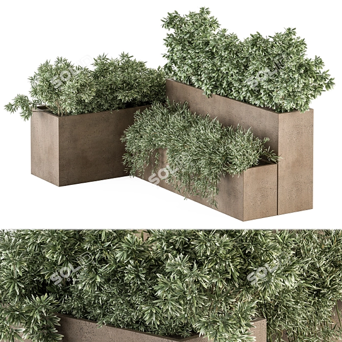 Concrete Plant Box Set 3D model image 1