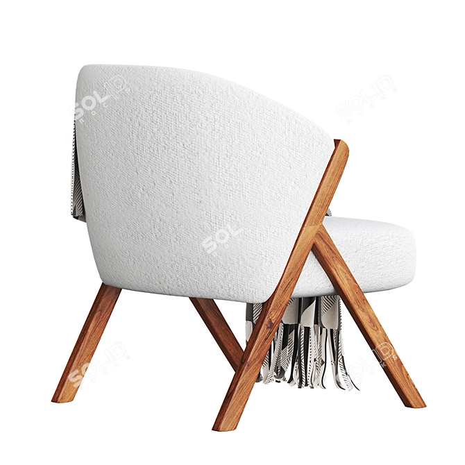 Zara Home Boucle Armchair 3D model image 5