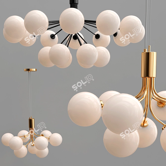 Elegant DANNA Ceiling Lights 3D model image 2