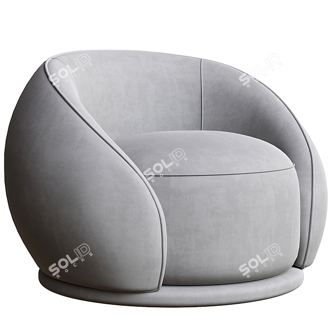 Elegant Julep Armchair: Timeless Beauty 3D model image 3