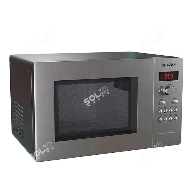 BOSCH HMT 75G451: Compact Microwave Oven 3D model image 5