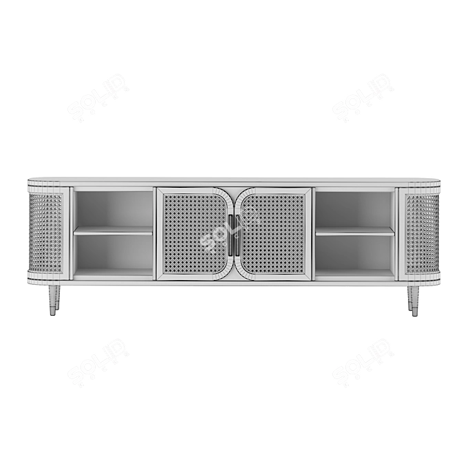 Modern Sideboard Chest: High Quality 3D Model 3D model image 2