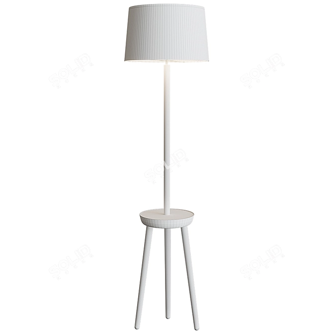 Gracie Oaks Floor Lamp 3D model image 2