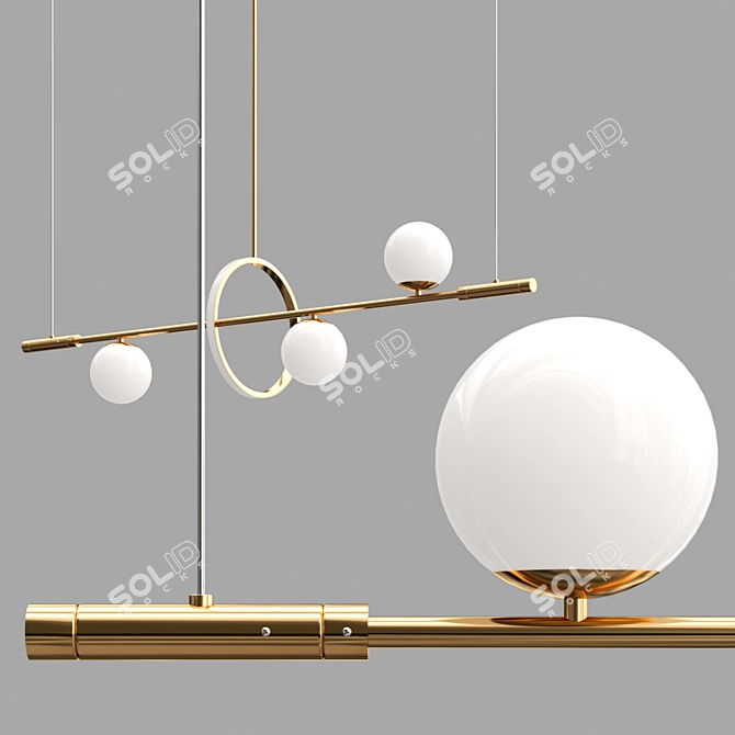 Spherical Ring LED Rack: MURIEL 3D model image 2