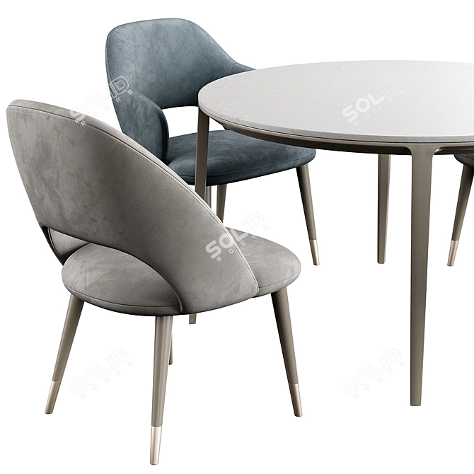 Roma-Style Chair Table 3D model image 3