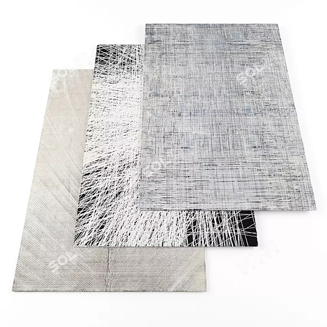 High-Resolution Premium Rug Set 3D model image 1