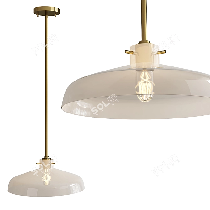 Artistic Nemo Style Pendant Light 3D model image 1