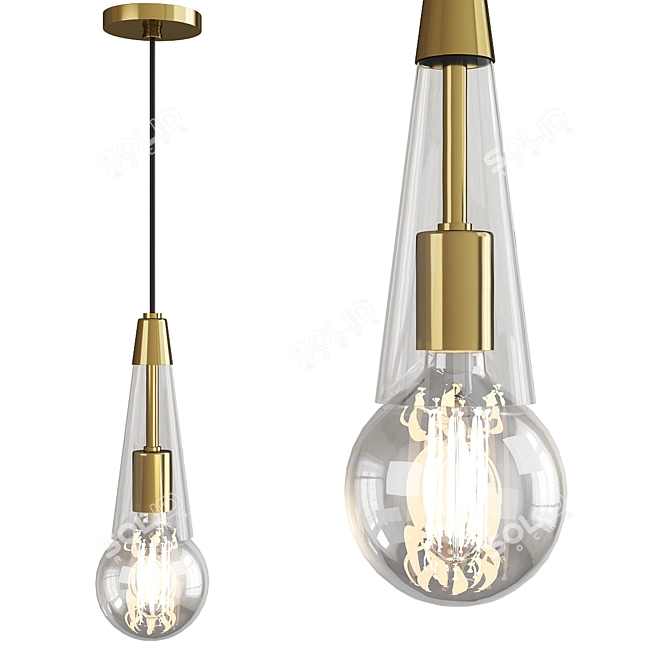 Modern Joni Pendant Light 3D model image 1