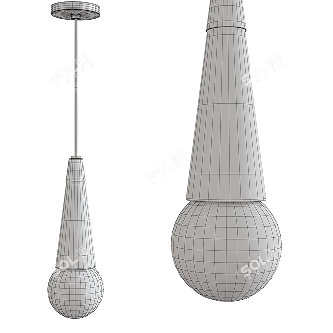 Modern Joni Pendant Light 3D model image 2
