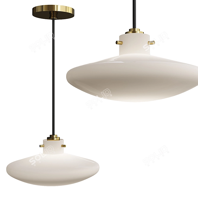 Nemo-Style C Pendant Light: Contemporary Elegance for Any Space 3D model image 1