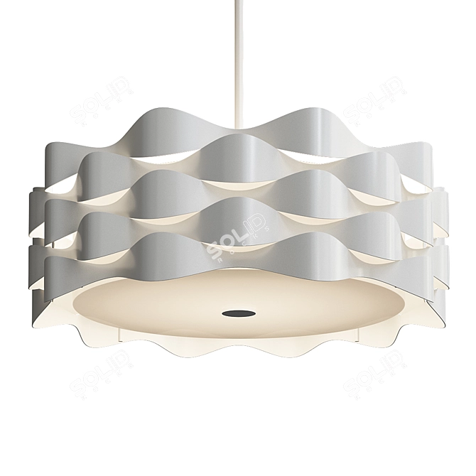 Coastal Current LED Pendant - Modern Lighting 3D model image 2