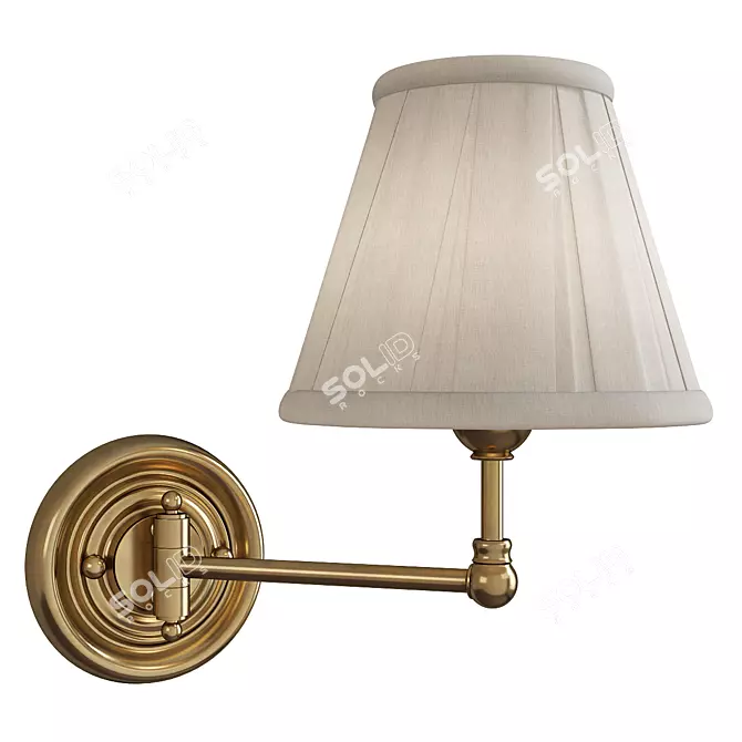 Timeless Elegance: Mark D. Sikes Single Wall Sconce 3D model image 1