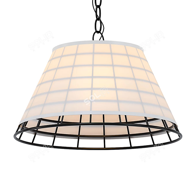 Elegant Wyndam Pendant - Illuminate Your Space 3D model image 1