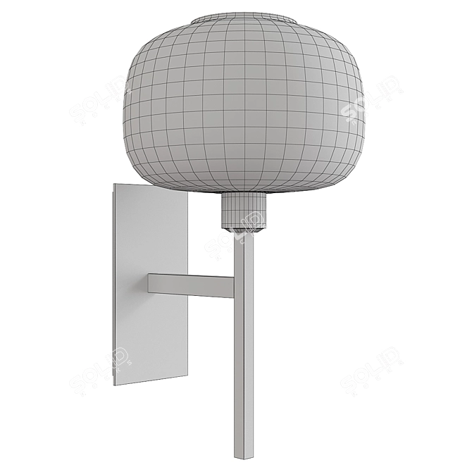 Scando Mod Wall Sconce: Sleek and Modern 3D model image 2