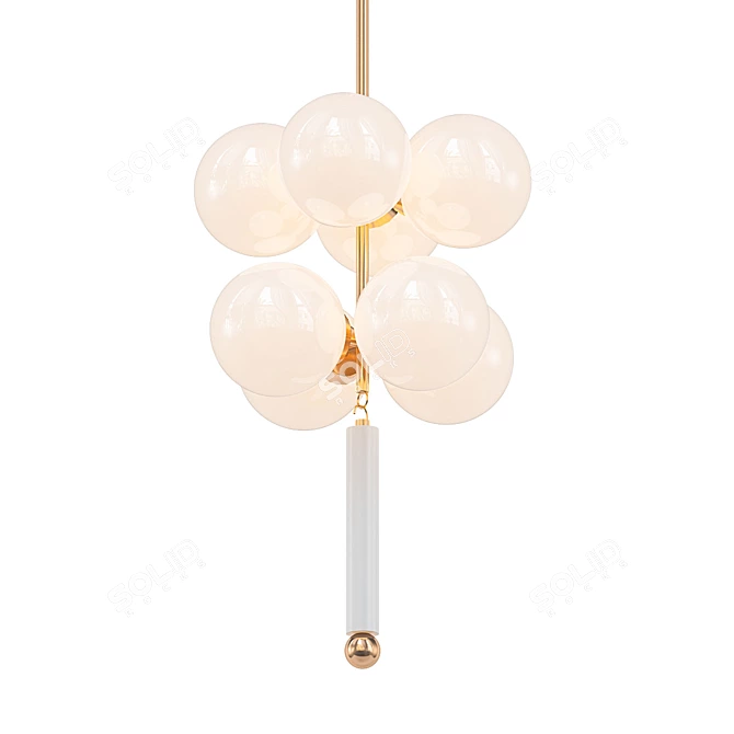 Modern Opulence: RONDURE Chandelier 3D model image 1
