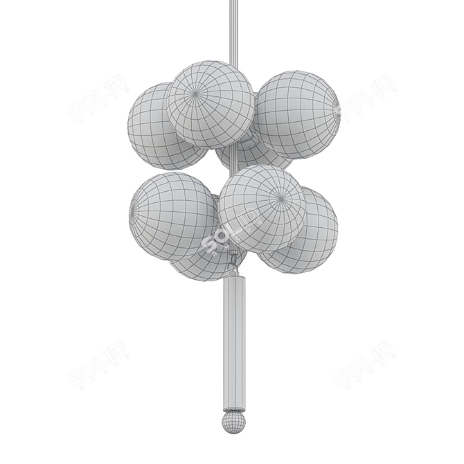 Modern Opulence: RONDURE Chandelier 3D model image 2