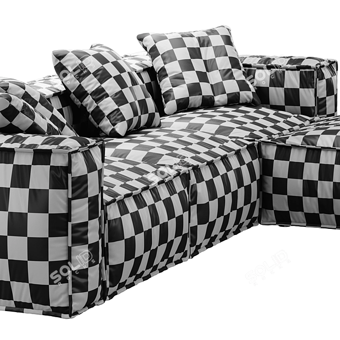 Lenonn 3-Seater Modular Sofa 3D model image 7