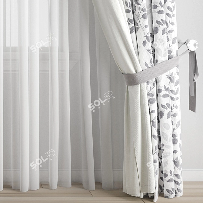 Polygonal Curtain Model 3D model image 3