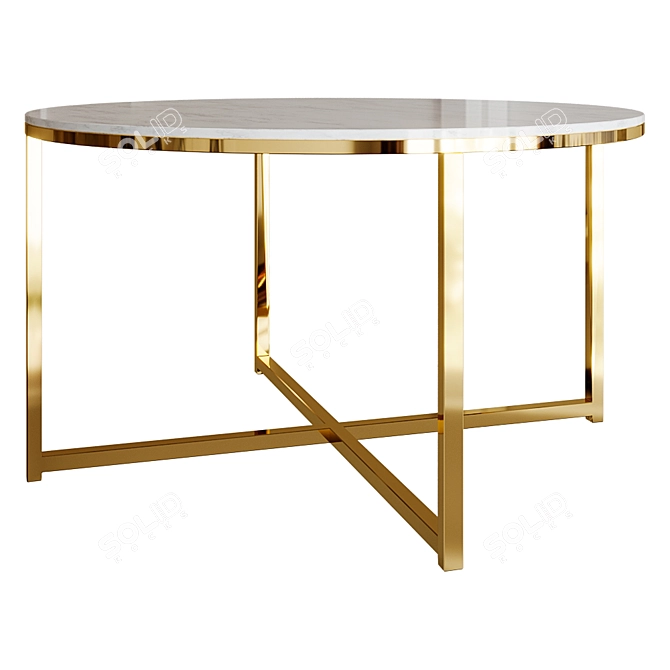 Title: Elegant 80cm Bingham Coffee Table 3D model image 1