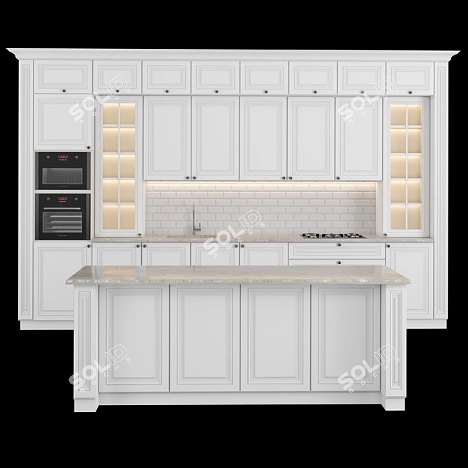 Classic Kitchen 38 MM 2015 3D model image 1