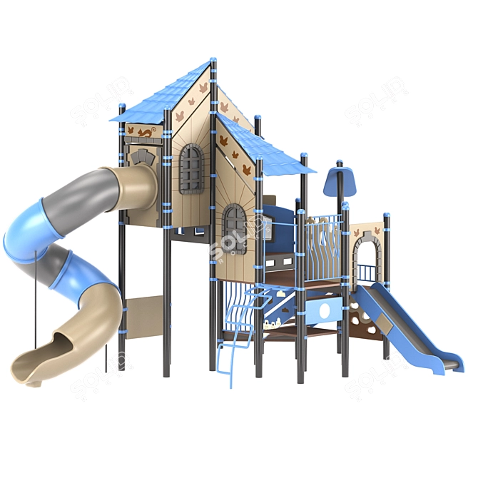 Title: Kids' Fun Castle 3D model image 2