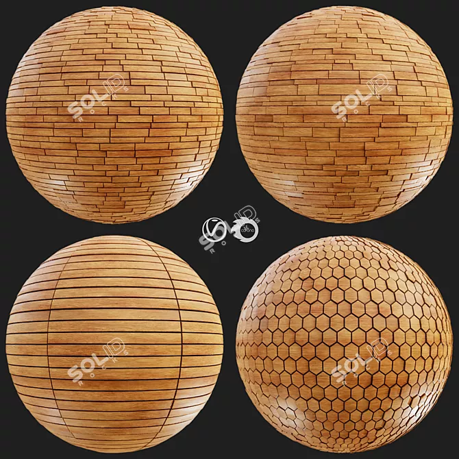 Seamless Tile Wood Collection 3D model image 1