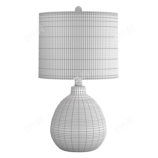 Elegant Alverez Table Lamp 3D model image 2