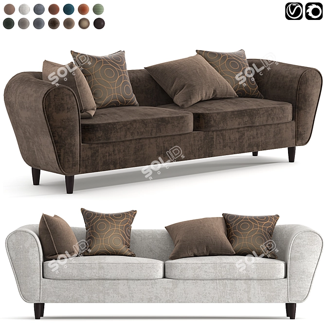 Modern Sofa - Koltuk Sofa 3D model image 1