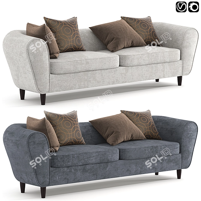 Modern Sofa - Koltuk Sofa 3D model image 2