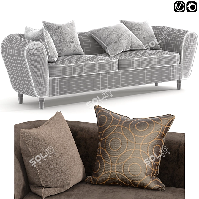 Modern Sofa - Koltuk Sofa 3D model image 4