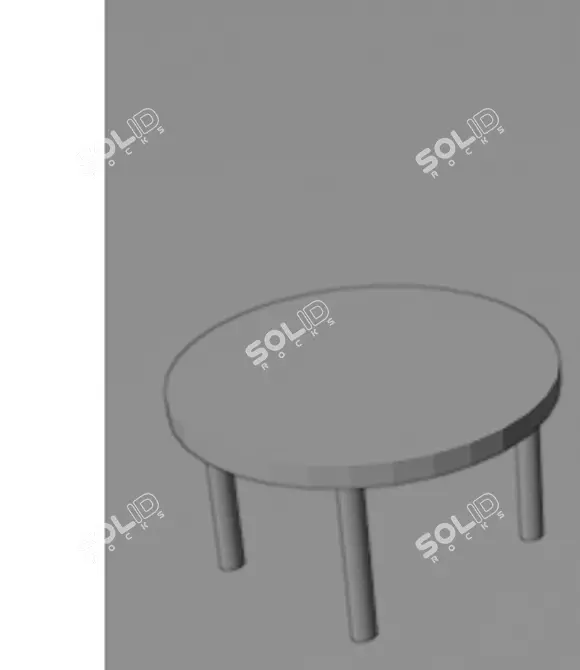 Modern Wooden Coffee Table 3D model image 3