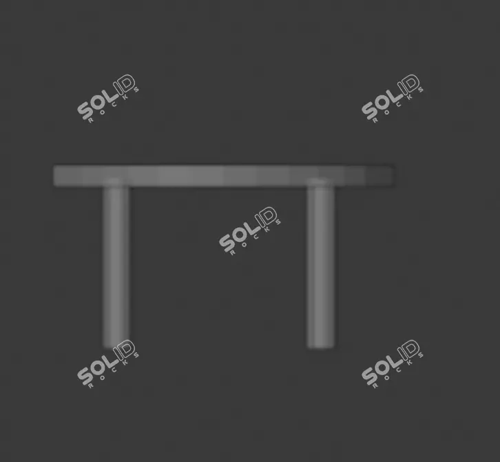 Modern Wooden Coffee Table 3D model image 4