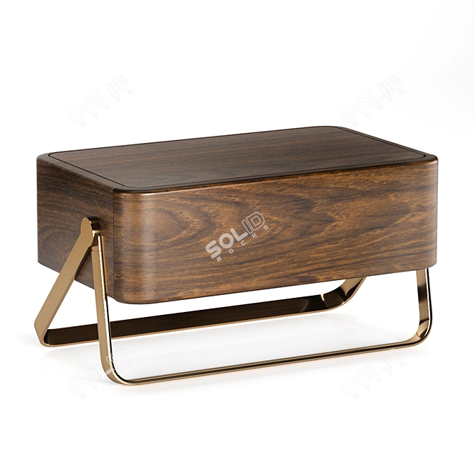 Sleek Sophistication: LYNCH Nightstand 3D model image 1