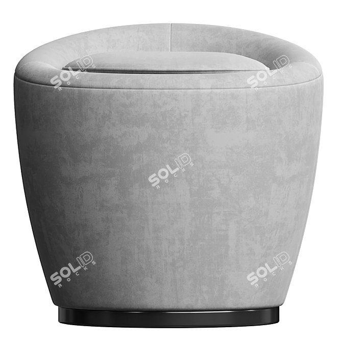 Luxurious Loren Pouf 3D model image 1