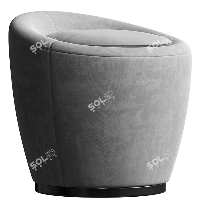 Luxurious Loren Pouf 3D model image 2