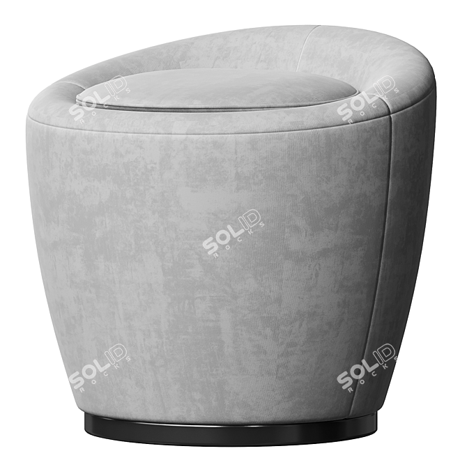 Luxurious Loren Pouf 3D model image 3