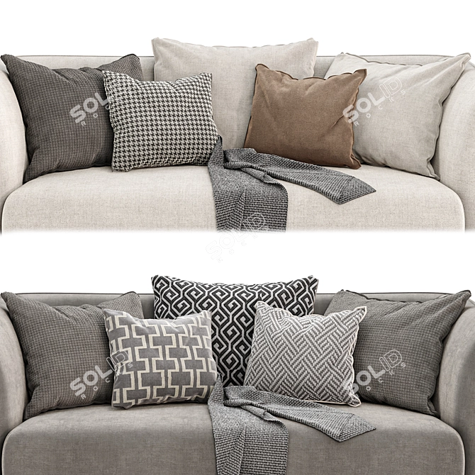 JILL Sofa Bed: Comfort and Style 3D model image 2