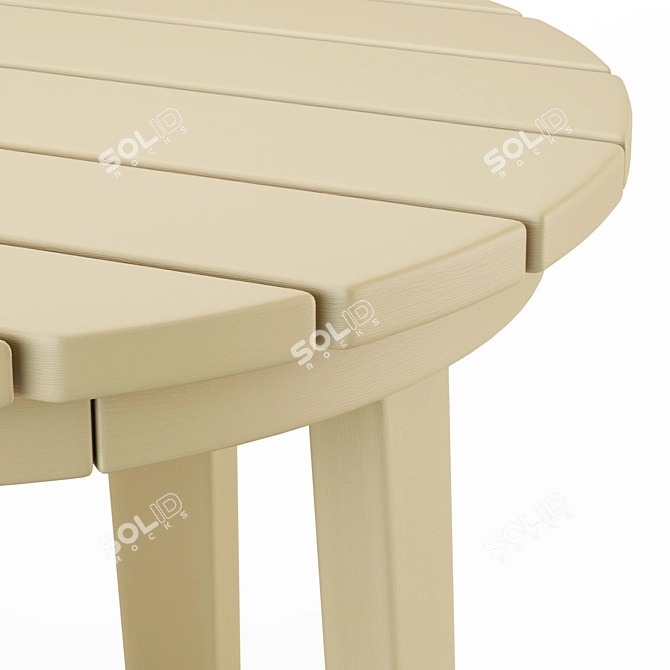Modern Outdoor Side Table - Vista II 3D model image 2