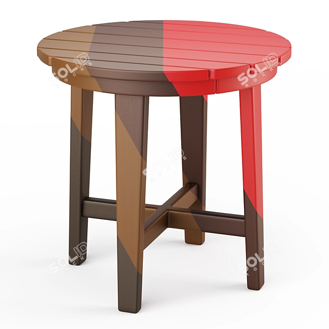 Modern Outdoor Side Table - Vista II 3D model image 5