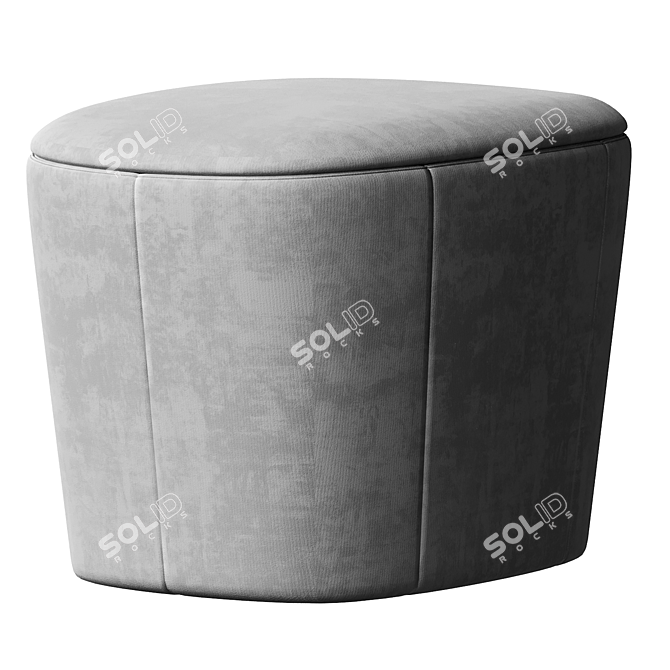  Luxe Comfort Ottoman Pouf 3D model image 3