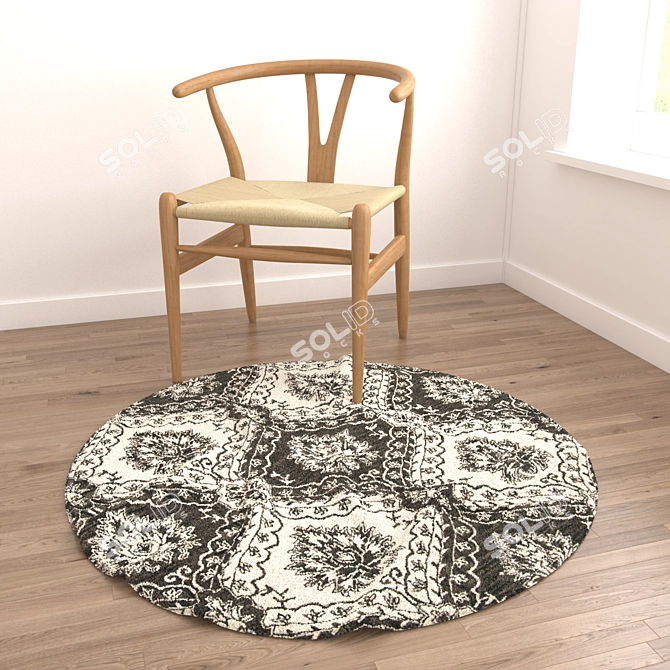 Round Rugs Set 378 3D model image 2