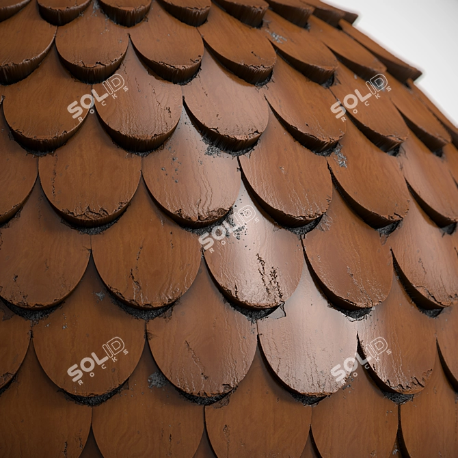 Versatile Roof Tile Materials | 3 Color PBR | 4k 3D model image 2