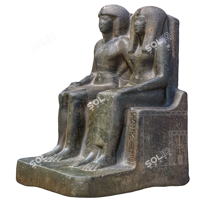 Egyptian Sculpture - Authentic 3D Model 3D model image 3