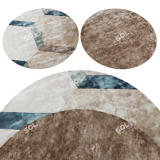 Round Rugs Collection 352 3D model image 1