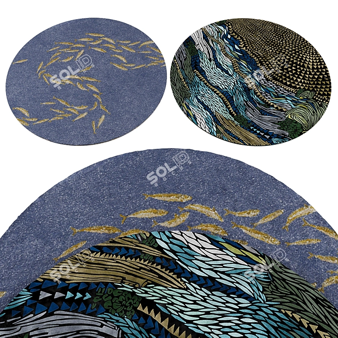 Round Rugs Collection 352 3D model image 3