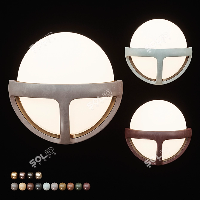 Reprise Sconce: Artful Lighting 3D model image 1