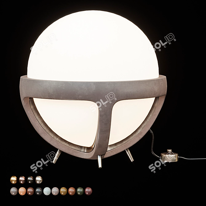 Apparatus Reprise Table Lamp: Timeless Elegance 3D model image 1